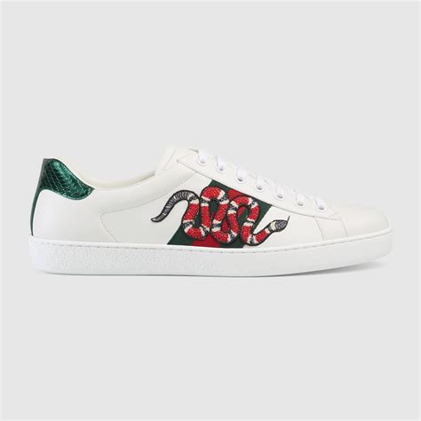 gucci ace embroidered snake low top sneaker replica|gucci ace sneakers real.